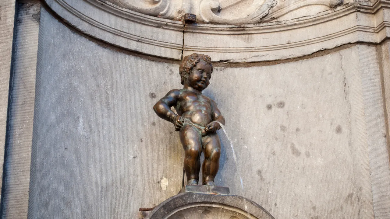 Manneke pis standbeeld in Brussel