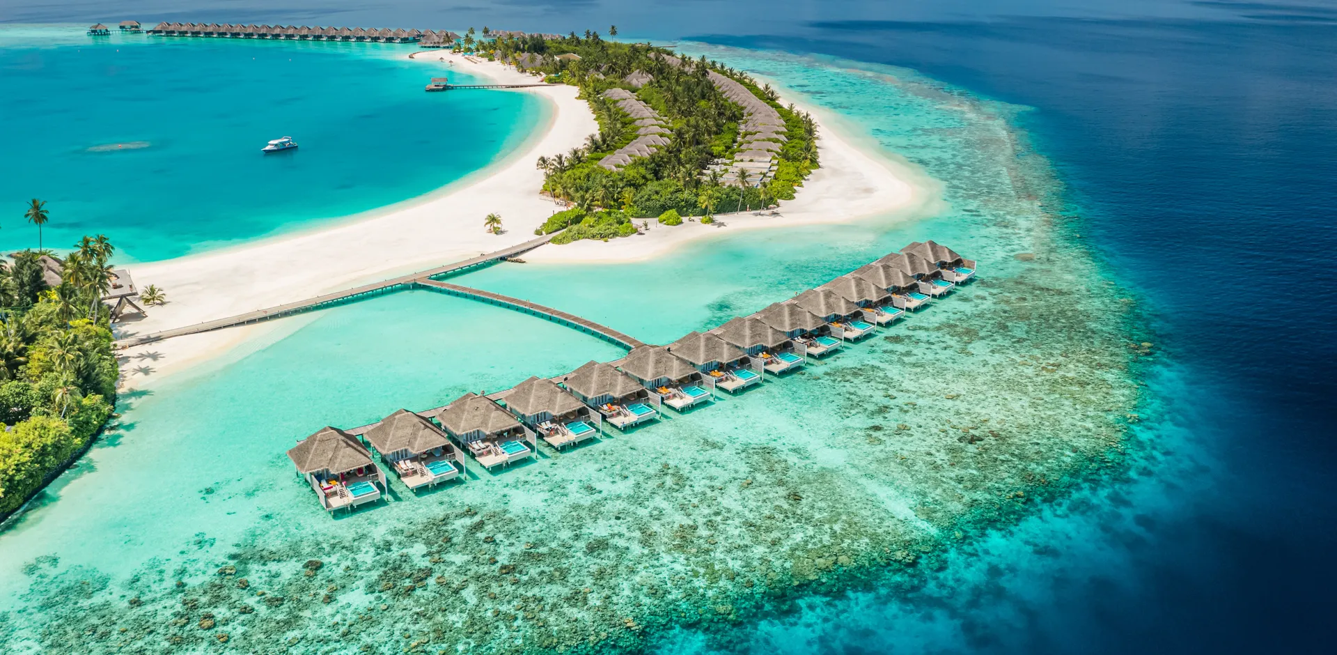 Watervilla's in de Malediven