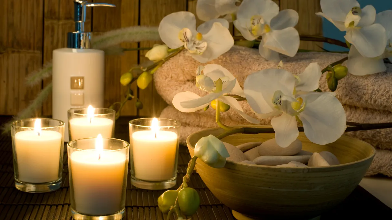 Kaarsjes en attributen voor spa