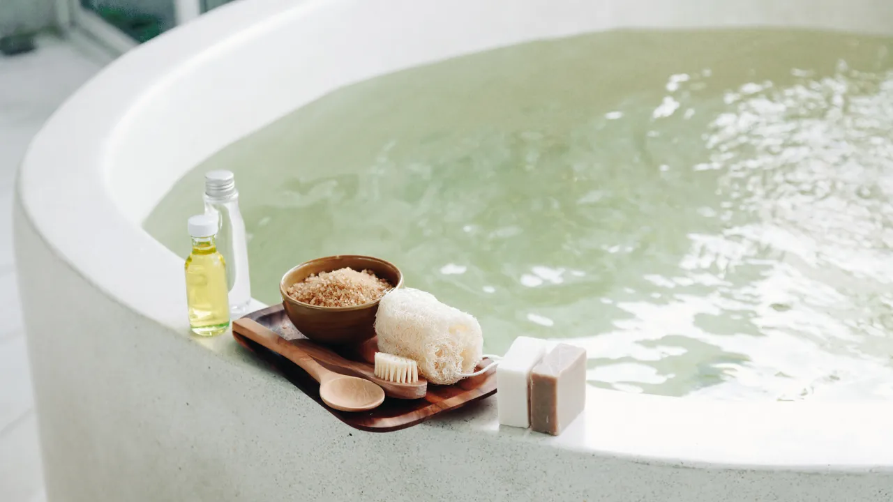 Bad met spa producten